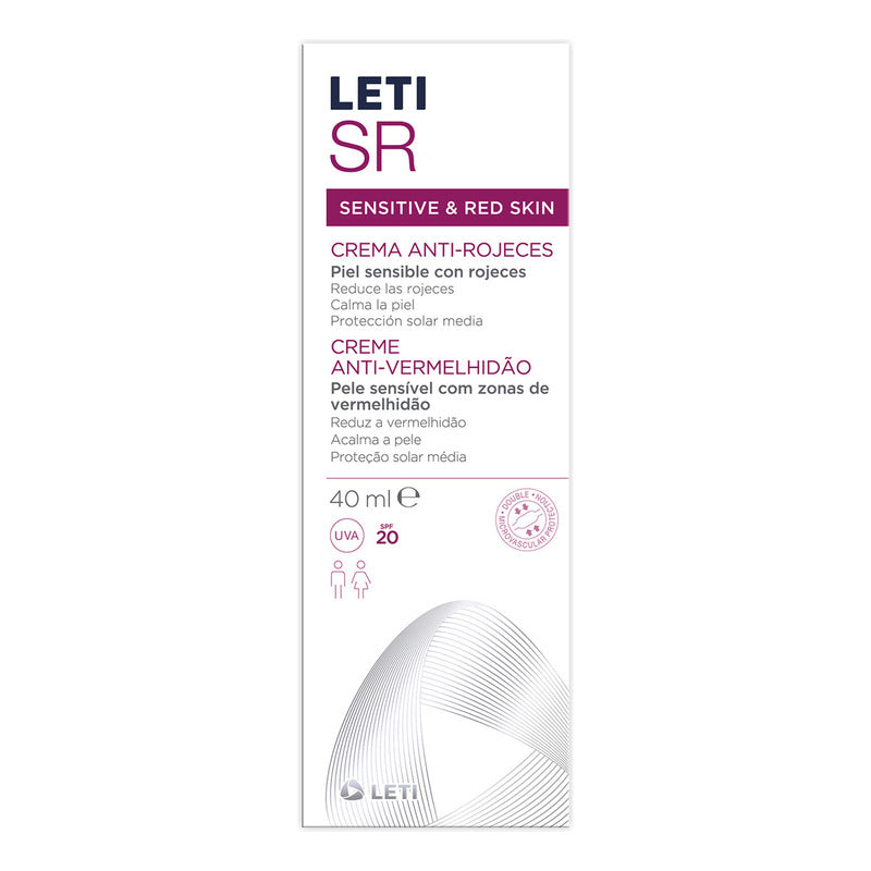 Crema Anti-rojeces De 40ml Leti Sr Sensible Día