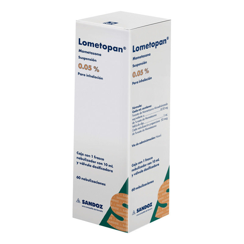 Lometopan Suspensión Para Inhalación, 1 Frasco Nebulizador 60 Nebulizaciones (10 Ml)