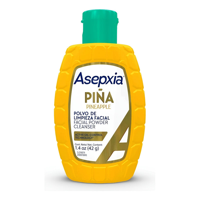 Asepxia Polvo De Limpieza Y Exfoliación Facial Piña 42 G Día/noche Todo Tipo De Piel