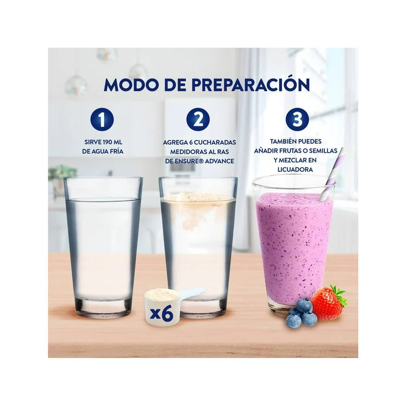 Pack 2 Ensure Advance Vitaminas Vainilla 400g C/u - Vainilla