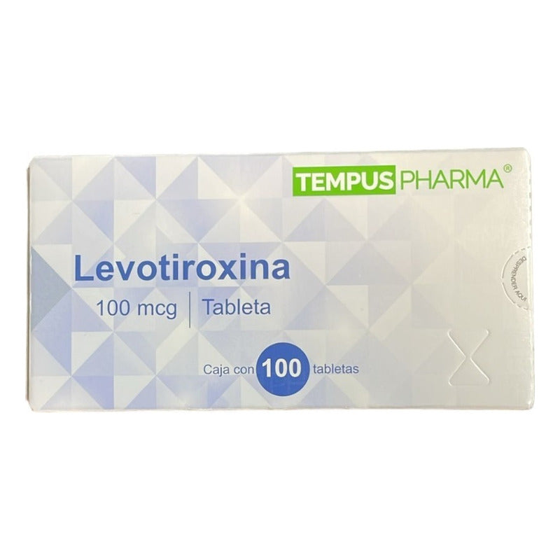Levotiroxina 100mg Tableta Caja Con 100 Tabletas