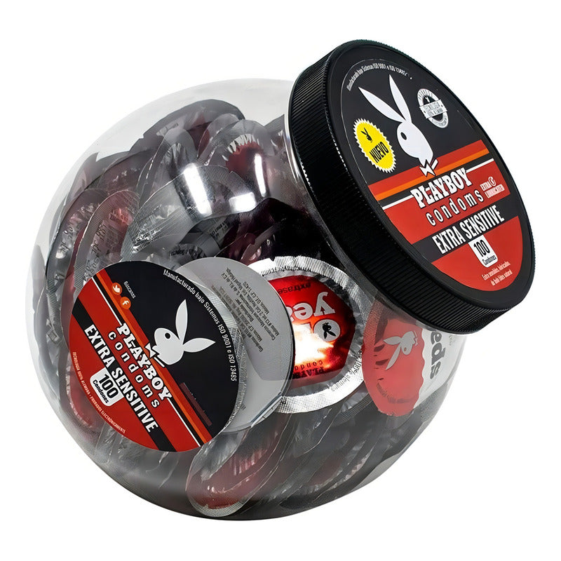 Playboy  100 Condones Lubricados Extra Sensibles