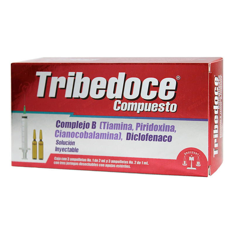 Tribedoce Compuesto Solución, 3 Ampolletas 1 Ml (nº I) + 3 Ampolletas 2 Ml (nº Ii)