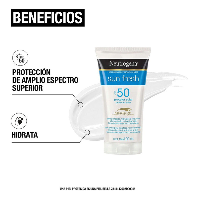 Protector Solar Corporal Neutrogena Sun Fresh Fps 50 120 Ml