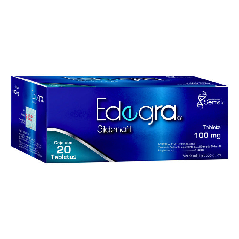 Edegra Tabletas 100 Mg, 20 Tabletas
