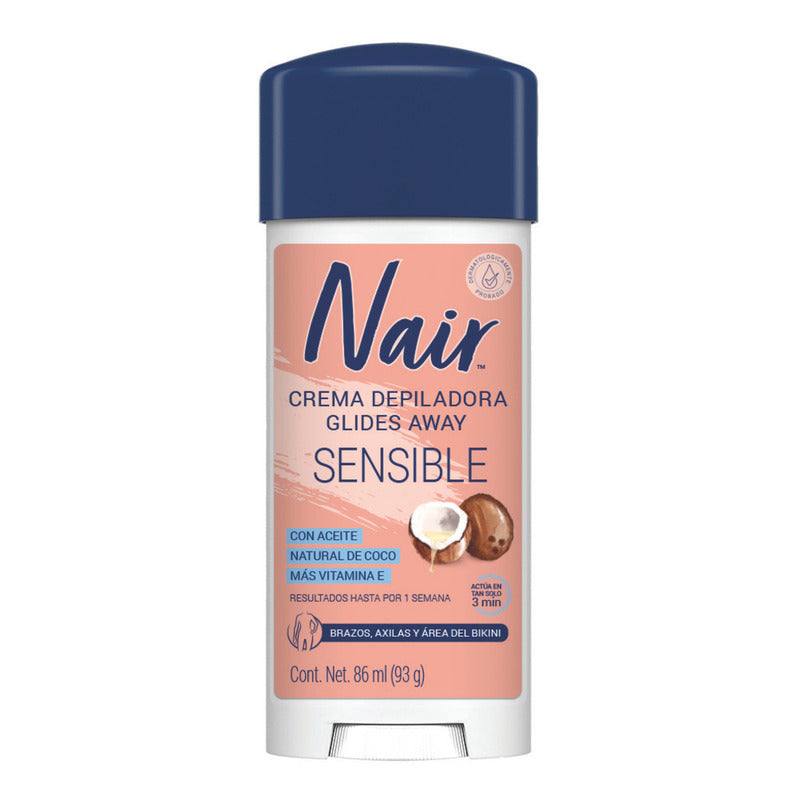 Nair Crema Depiladora Corporal Glides Away Coconut Oil 86 Ml