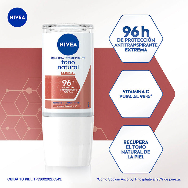 Nivea Clinical Roll On Antitranspirante 50 Ml