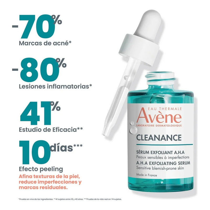 Avene Cleanance  Serum Exfoliante Ácido 30ml Con Imperfecciones