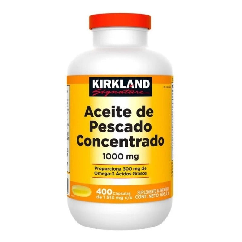 Aceite De Pescado Concentrado Kirkland Signature 1000mg 400 Cápsulas