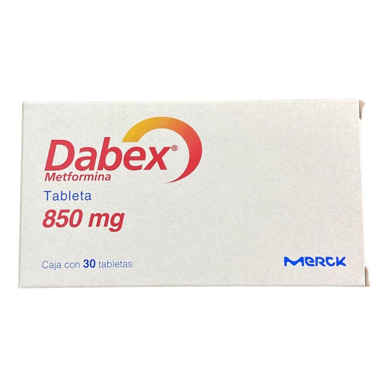 Dabex Metformina 850mg Caja Con 30 Tabletas