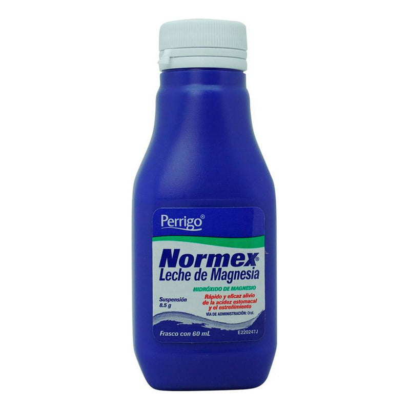 Leche De Magnesia Normex Suspensión, 1 Frasco 60 Ml