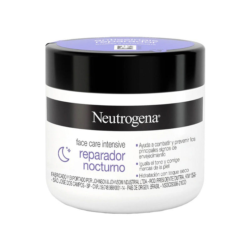 Neutrogena Crema Facial Reparadora Nocturna 100 G Hidratación Profunda Todo Tipo De Piel