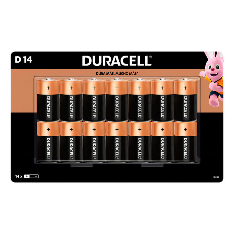 14 Pilas D Alcalinas Duracell Pilas 1.5v Original