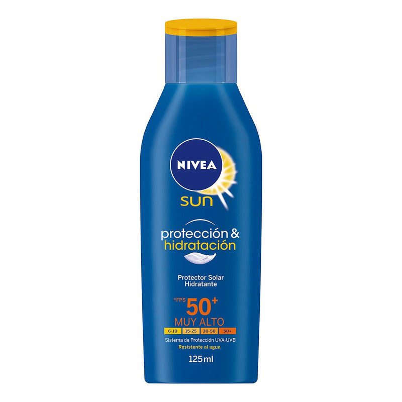 Protector Solar Nivea Sun Protección & Hidratación Fps 50+ Muy Alto 125ml