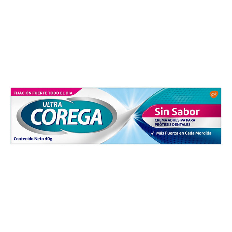 Crema Adhesiva P/prótesis Dental Sin Sabor 40g Ultra Corega
