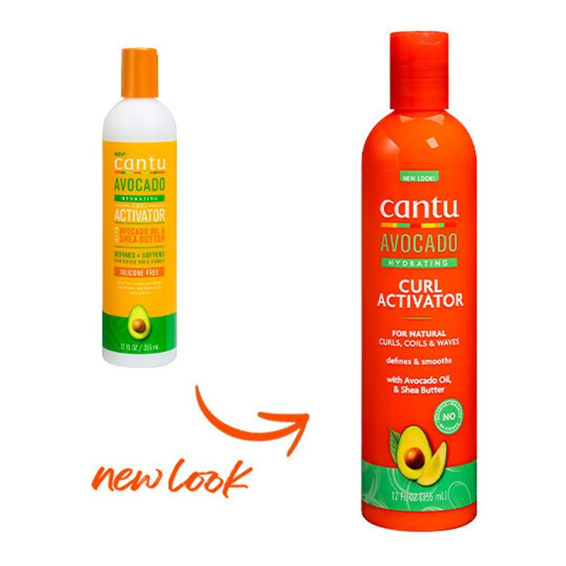 Crema Para Peinar Cantu Aguacate Hidratante Activador De Rizos 355ml