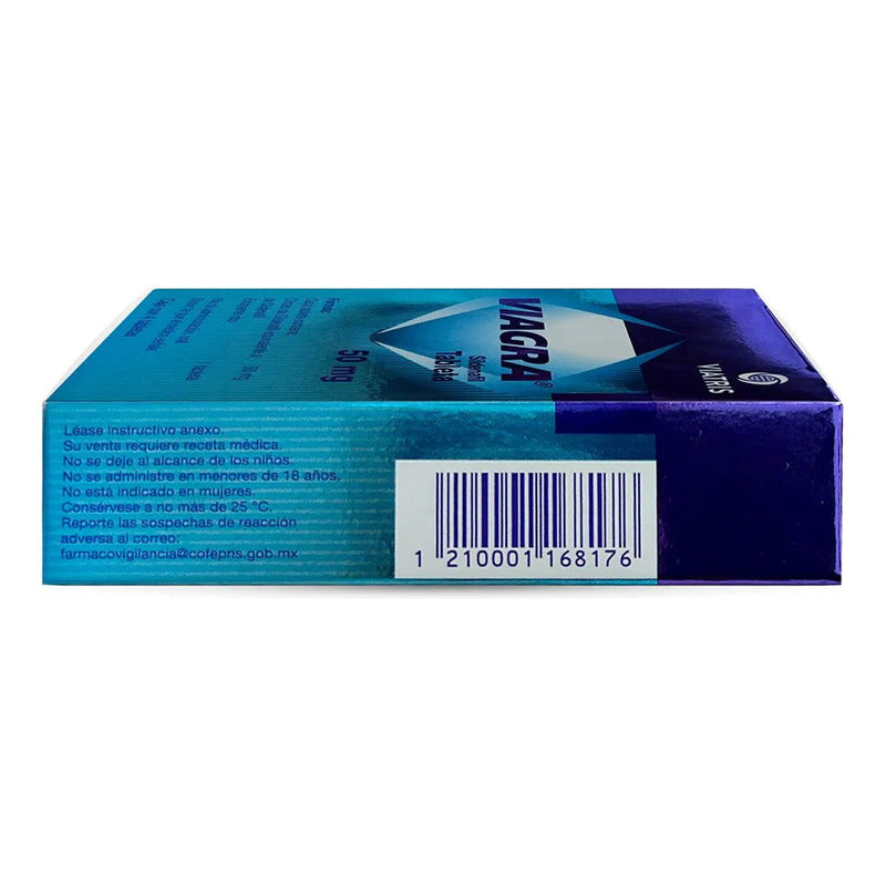 Viagra Viatris Sindenafil Caja Con 4 Tabletas De 50 Mg