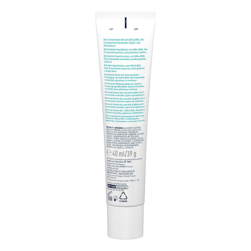 Cerave Gel Control Imperfecciones Anti Acné 40ml Grasa Día/noche