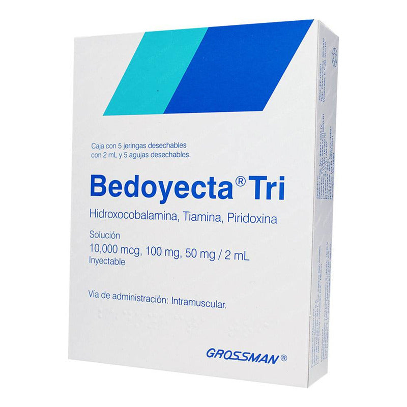 Bedoyecta-tri Solución 10000 Mcg/100 Mg/50 Mg, 5 Jeringas Prellenadas 2 Ml