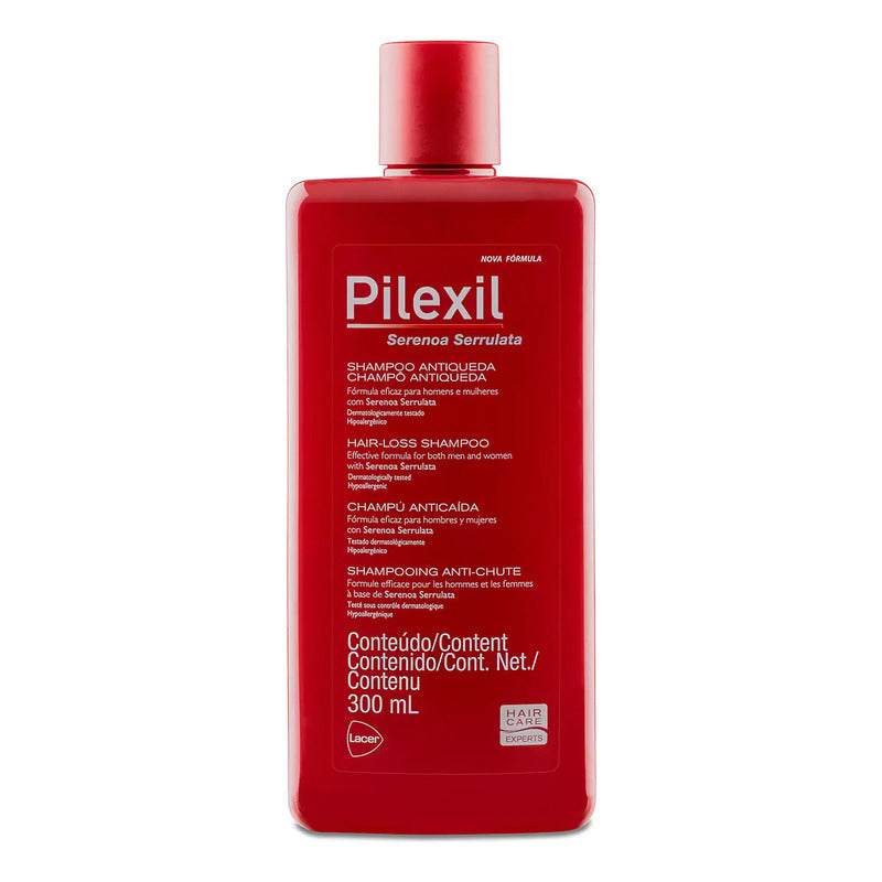 Pilexil Shampoo Para Cuidado Anticaída Del Cabello 300 Ml Con Serenoa Serrulata Y Zinc