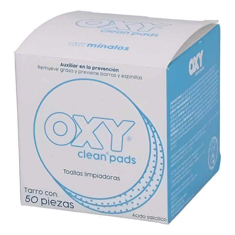 Oxy Clean Pads Prevención Barros Y Espinillas 50 Unidades Grasa