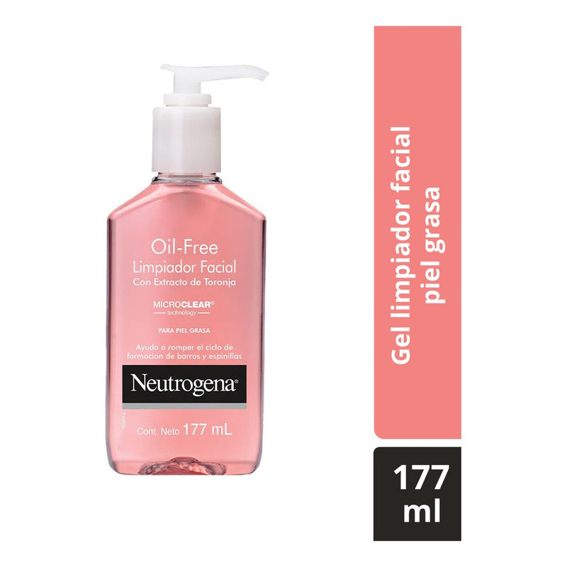 Gel Limpiador Facial Neutrogena Oil Free Toronja 177 Ml