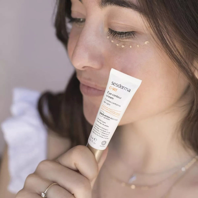 Sesderma Crema Contorno De Ojos C-vit Vitamina C 15ml Tipo De Piel Todo Tipo De Piel