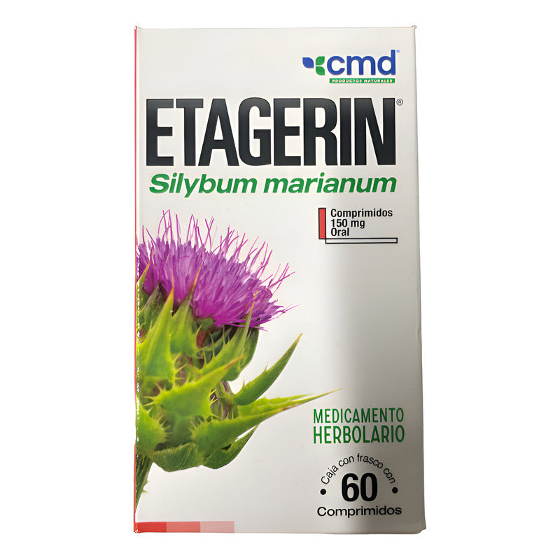 Cmd Etagerin Silybum Marianum 150mg 60 Comprimidos Silybum Marianum