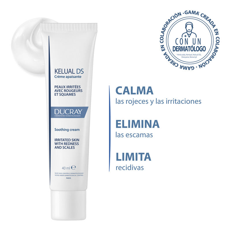 Crema Facial Ducray Kelual Ds Para Piel Irritada 40ml