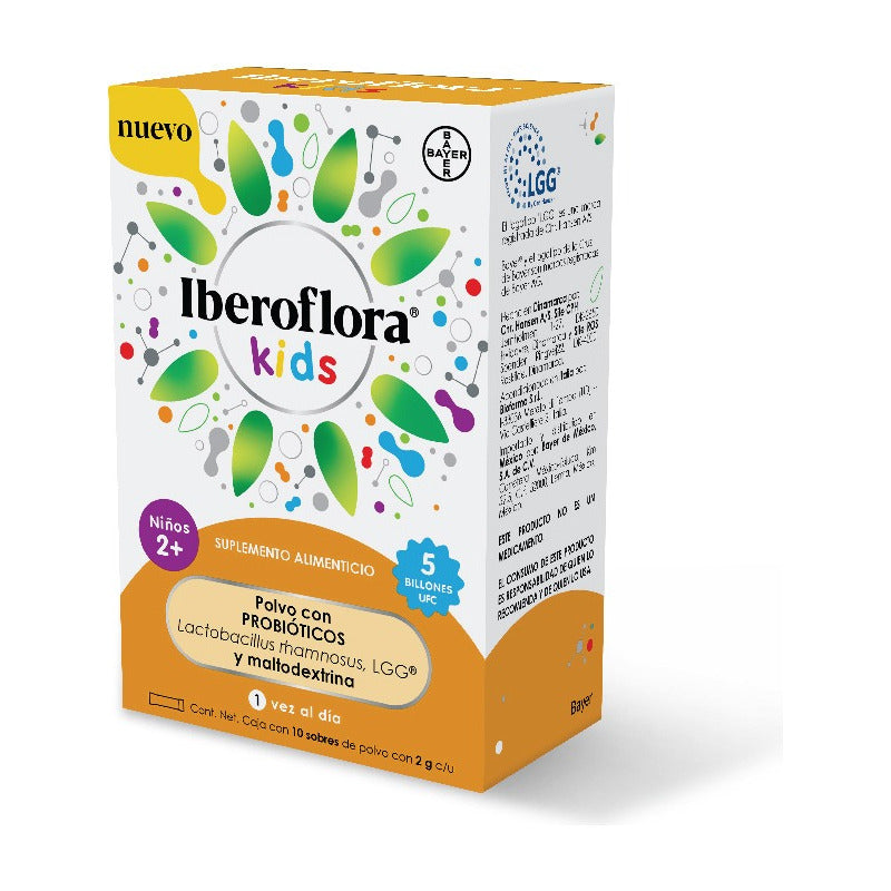 Iberoflora Kids Probióticos Para Niños Con Maltodextrina Sin Sabor