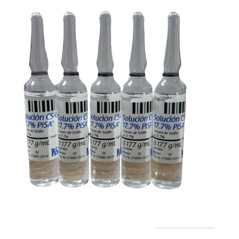 5 Amp Cloruro De Sodio 17.7% Pisa 0.177 G/ml Sol