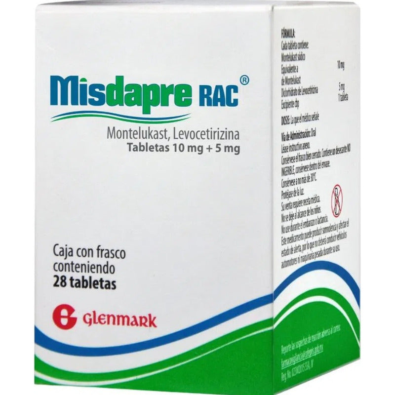 Misdapre Rac Montelukast Levocetirizina 28 Tabletas