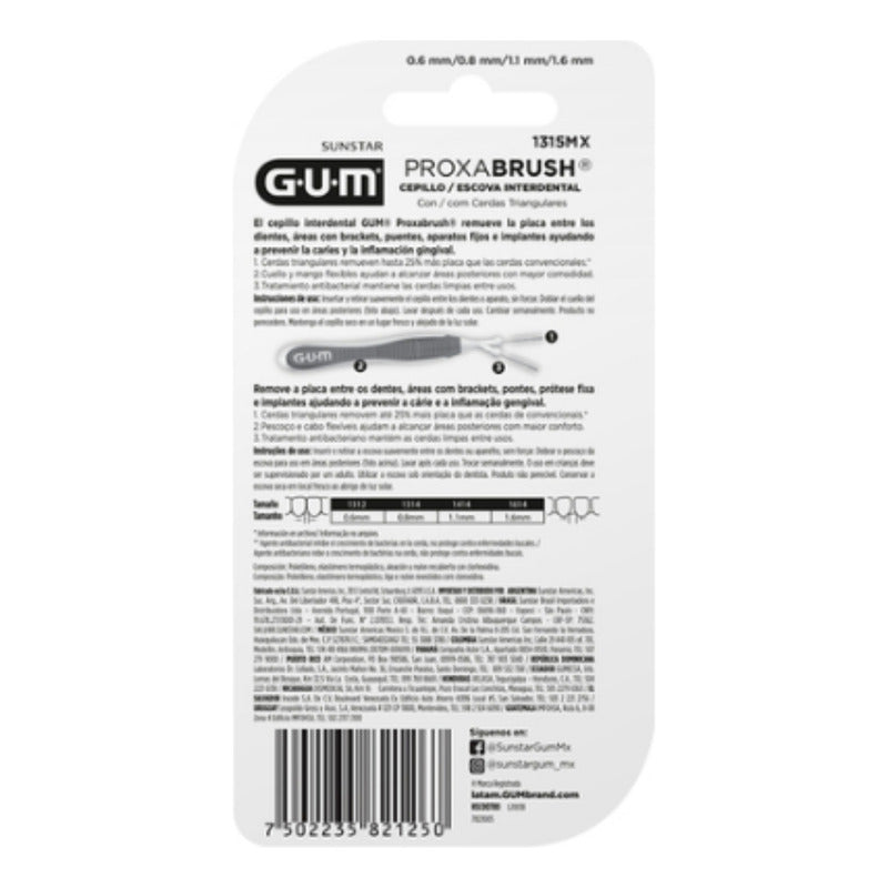 Gum - 0.8 Mm 0.6 Mm 1.1 Mm Y 1.6 Mm - Ultra Fino, Fino Cilíndrico, Fino Cónico, Mediano Cónico - 10 - Unidad - 1