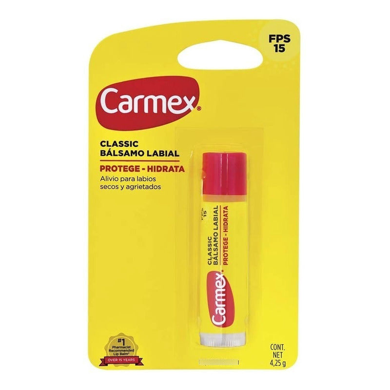 Carmex Bálsamo Labial Hidratante Con Fps15 Sabor Classic