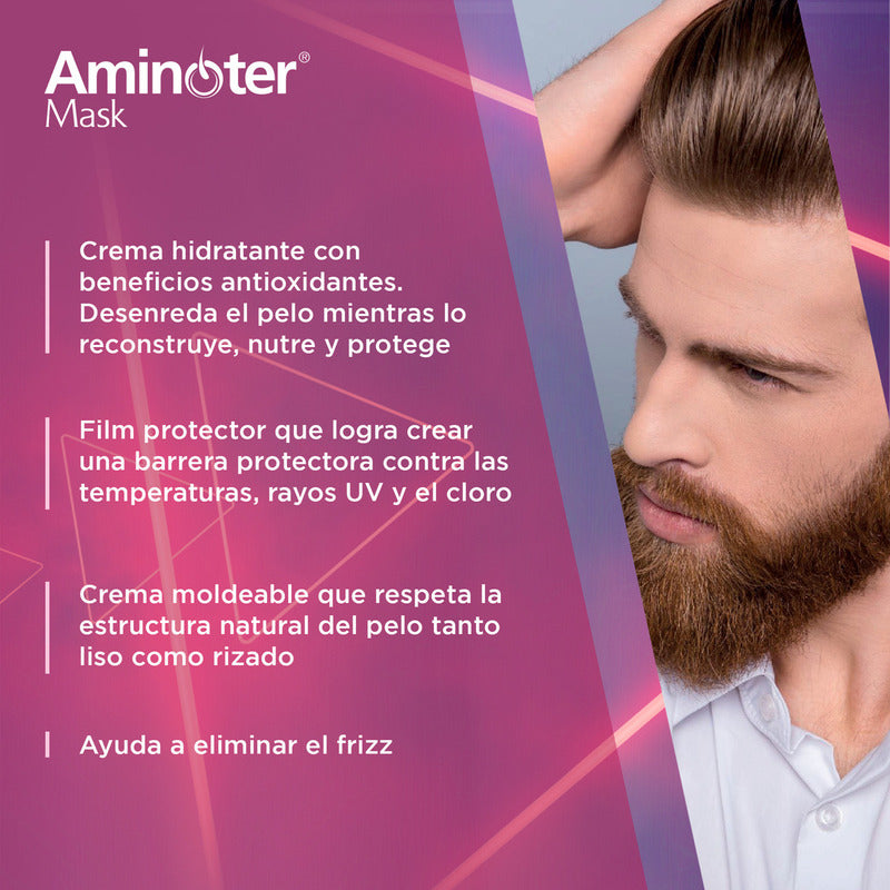 Aminoter Mask Mascarilla Capilar Repara Puntas Secas 140g
