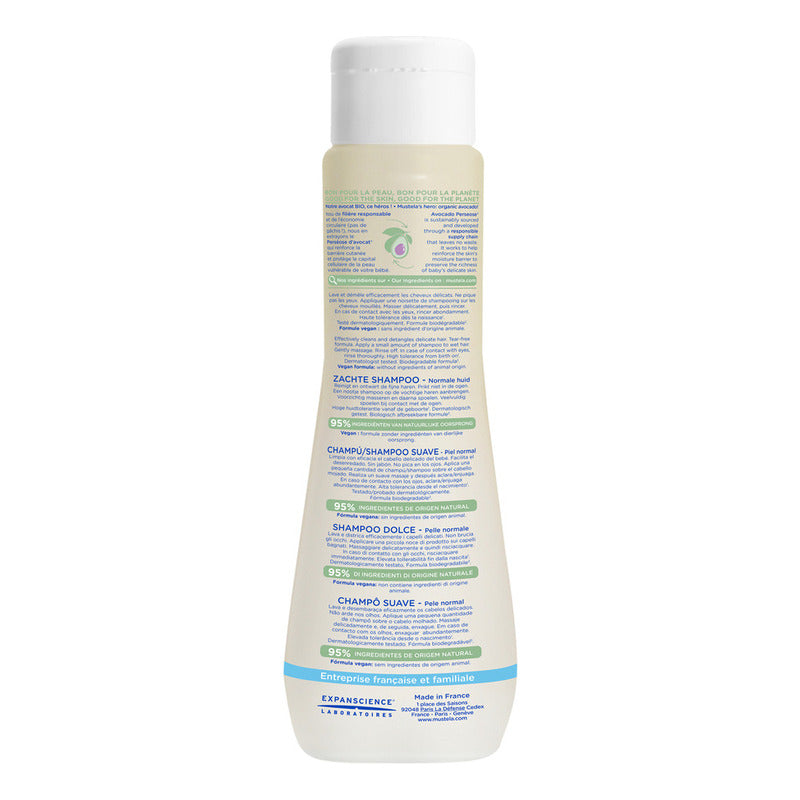 Mustela Shampoo Suave Piel Normal  Cabello 200 Ml