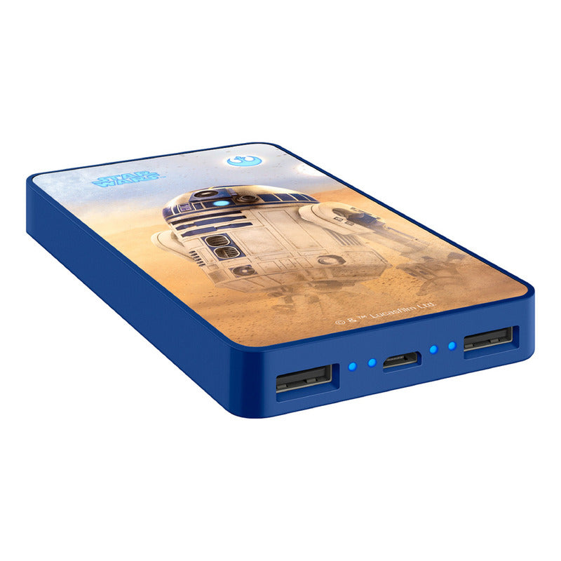 Power Bank De 4,500 Mah Con 2 Salidas Usb E Iluminación Led