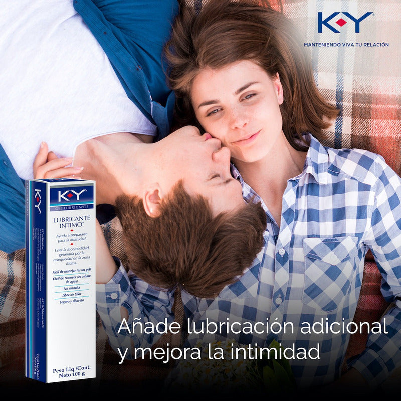 Gel Lubricante Íntimo K-y A Base De Agua Envase 100 Gr