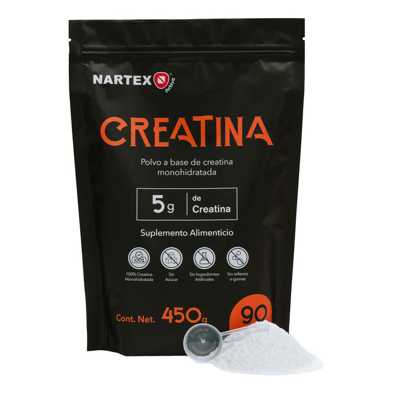Creatina Monohidratada En Polvo De Alta Pureza | 60 Servicios | 300g | Sabor Natural By Nartex Labs