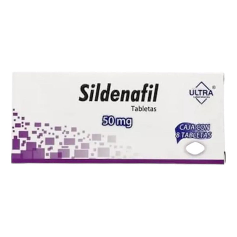 Sildenafil Ultra 50mg Caja Con 8 Tabletas