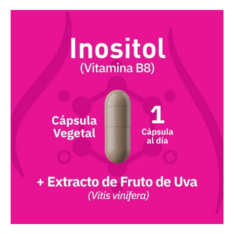 Inositol Solanum Vitamina B8 180caps De 700mg C/u Sin Sabor