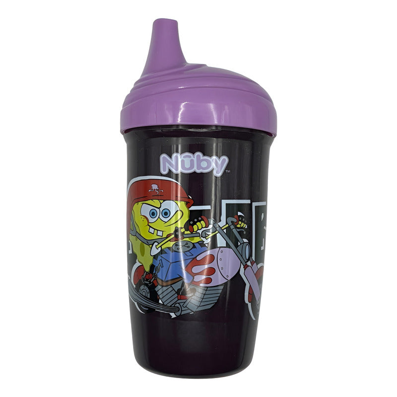 Vaso Entrenador Nuby Antiderrames 325ml Bob Esponja