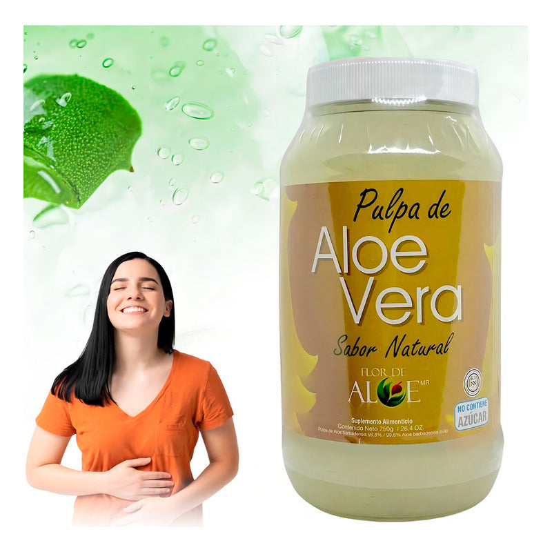 Pulpa De Sábila Natural - Flor De Áloe 750 G