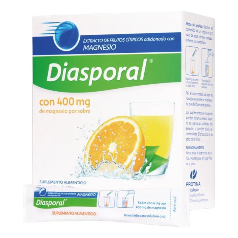 Diasporal 400 Mg 20 Sobres Sabor Naranja