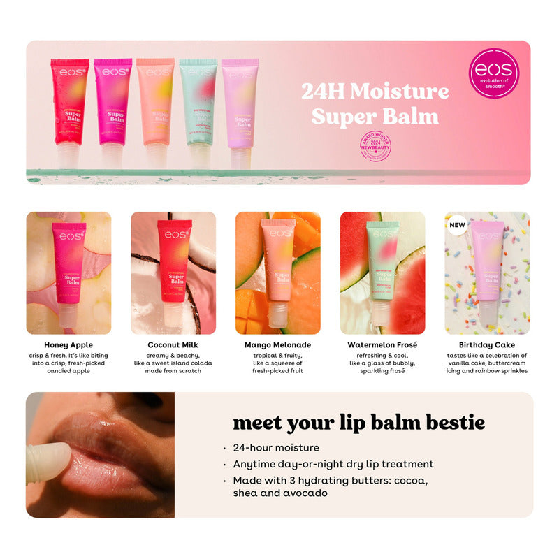 Eos Bálsamo Super Balm 24 Hrs Moisture 5 Pack (10ml C/u)