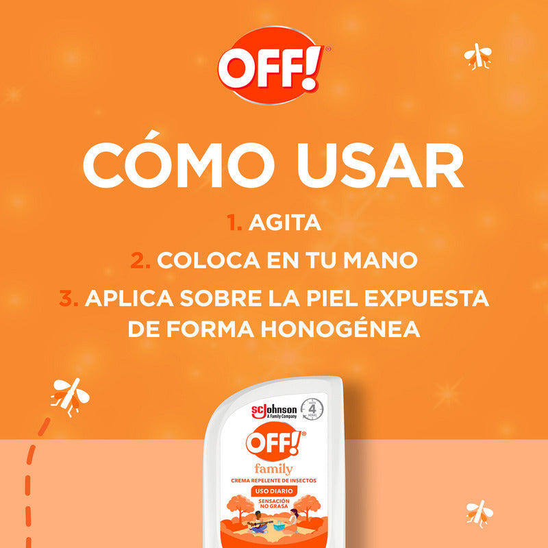 Repelente De Mosquitos En Crema Off Family 200ml