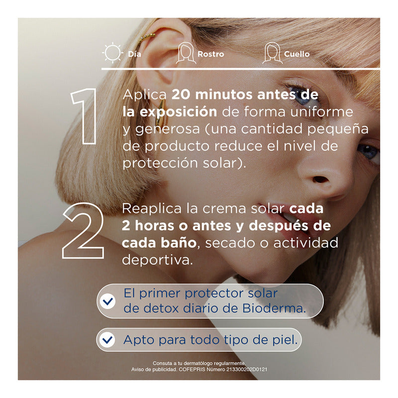 Bloqueador Solar Bioderma Photoderm Xdefense Fps50 Muy Claro