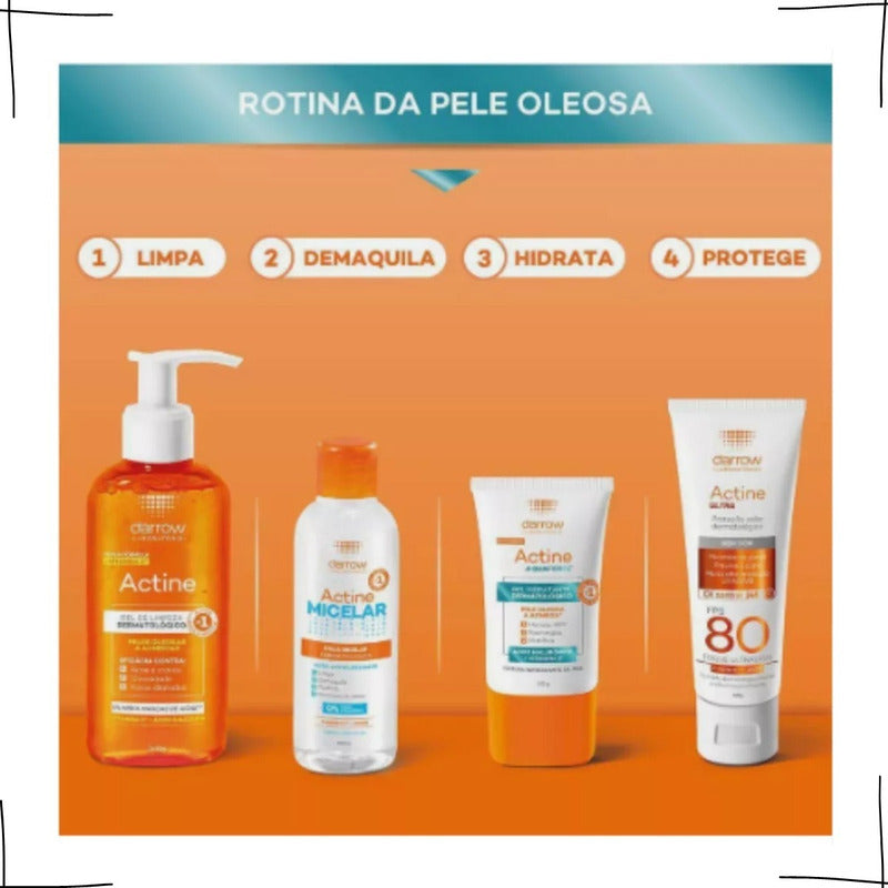 Gel Facial Hidratante Actine Aquaforce Para Piel Grasa, 40 G Grasa Día/noche