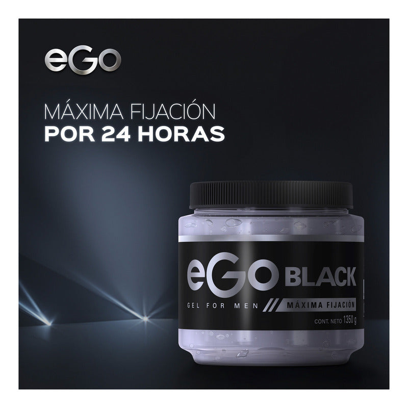 Gel Fijador Para Cabello Ego Black 1350 Ml