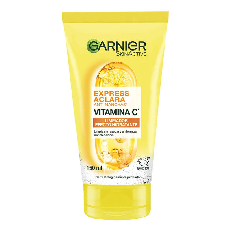 Garnier Skin Active Gel Limpiador Facial Con Vitamina C, Piel Mixta, 150g